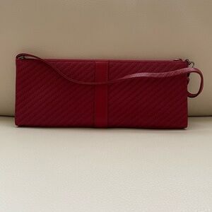 LANCEL Elegant Red Clutch Vintage Bag